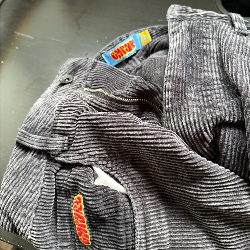Empyre Loose Fit Black Corduroy Skate Pants